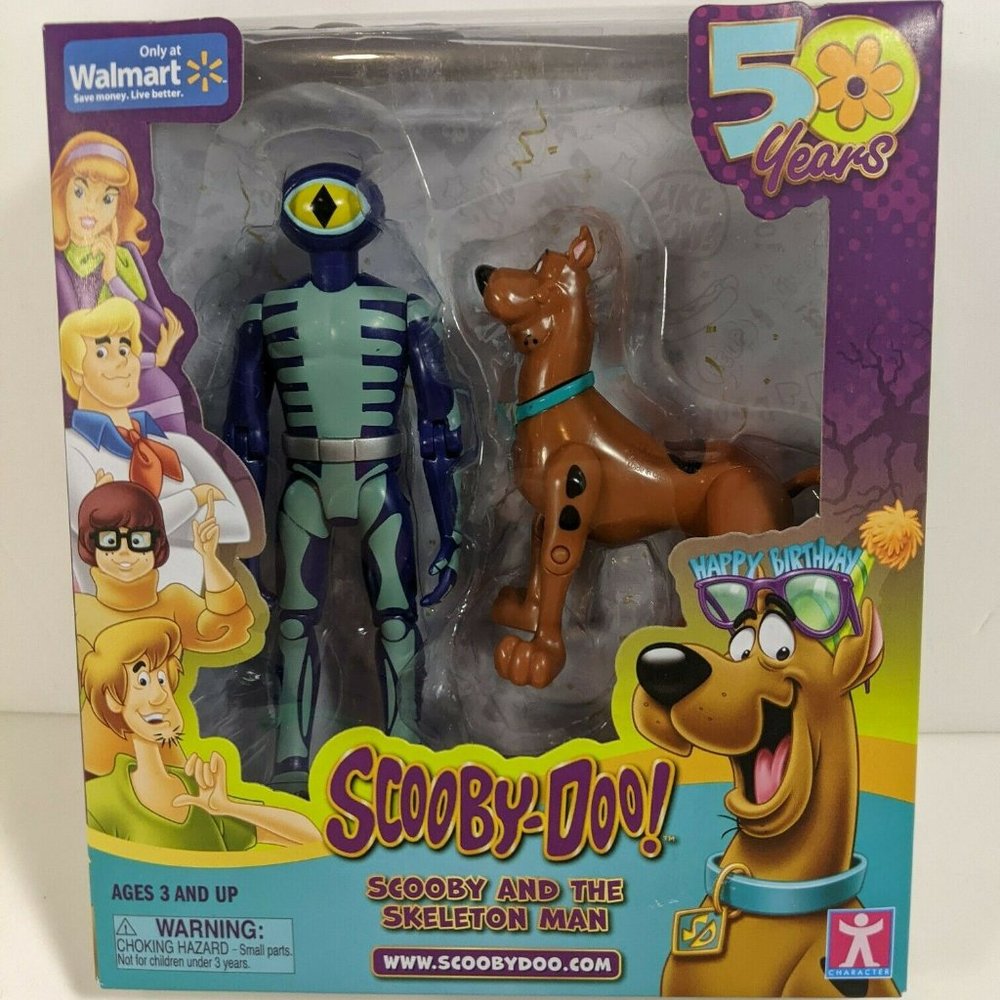 Scooby-Doo 50th Anniversary ~ Scooby And The Skeleton Man Action Figures ~ 2019